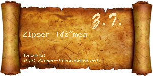 Zipser Tímea névjegykártya